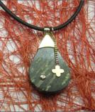 Anh�nger in 585/- Gold mit Brillant