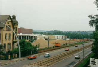 Das Altchemnitz-Center war im Bau.