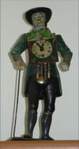 Miniaturuhr in der Gre einer Puppenstubenuhr